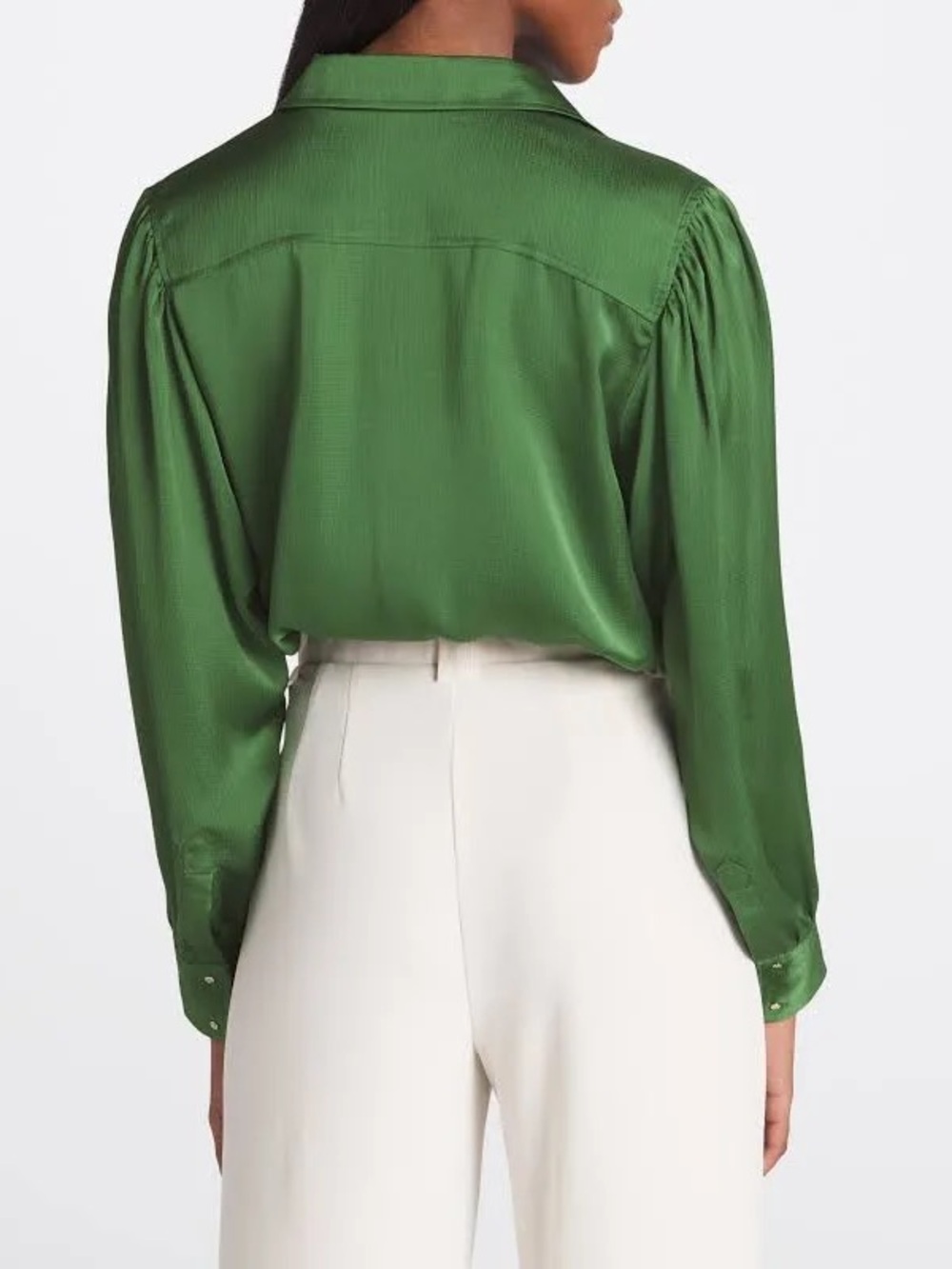 Ba&Sh Féria Tie Shirt in Vert - Picture 6 of 11